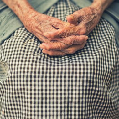 elderly hands