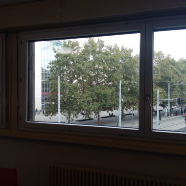 view from the author's windoe of University of Geneva