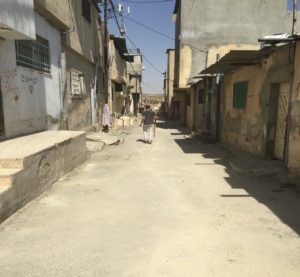 A street of Jerash refugee camp